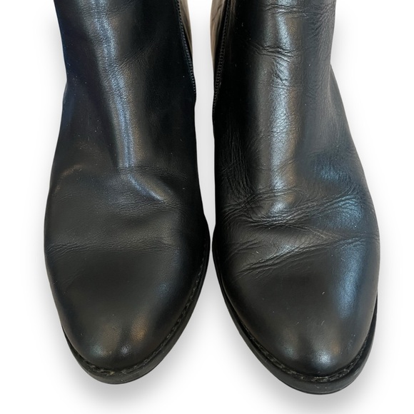 Vionic Georgia Black Smooth Leather Silver Studded Ankle Bootie Boot Shoe 9 - Picture 5 of 11